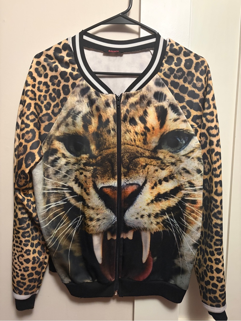 Leopard Print Bomber Jacket- Super Unique